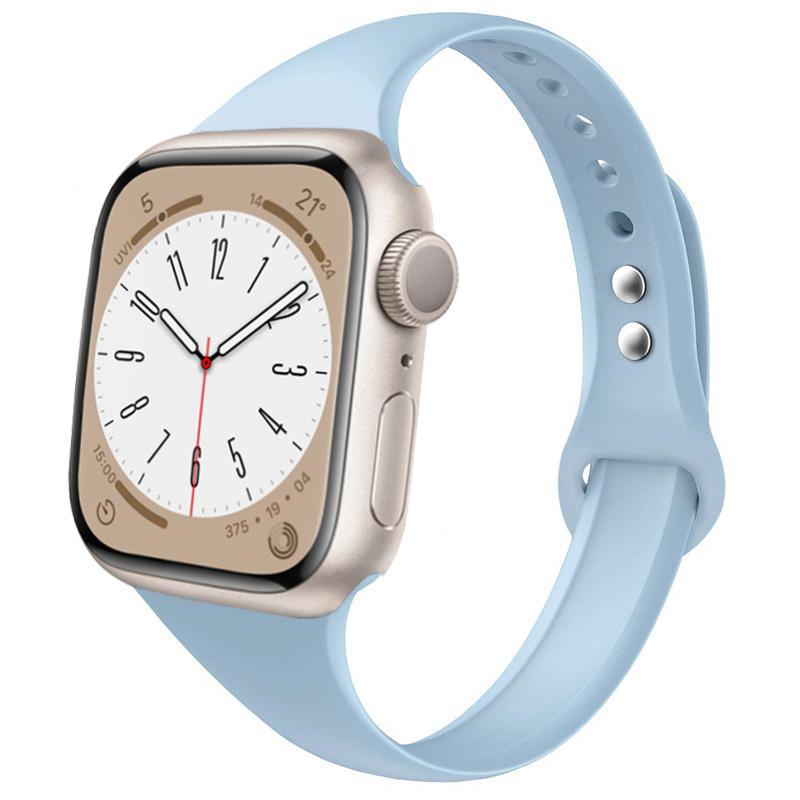 Slim strap for Apple watch ultra 2 3 band 49mm 46mm 44mm 41mm 45mm correa Silicone bracelet iWatch series 11 8 7 3 9 10 SE 40mm