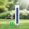 Outdoor Plastic Rain Gauge Precision Weather Resistant Measuring Tool For Garden And Agriculture Use