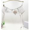 Women's Sexy Lingerie Plus Size Lace Garter Strap Transparent Lingerie Adjustable Double Breasted Belt Stockings Panties