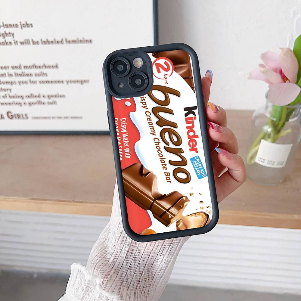 Cute Kinder Surprise Eggs Logo Phone Case For IPhone 16 15 14 Plus 13 12 11 17 Pro Max Pro Soft Cover