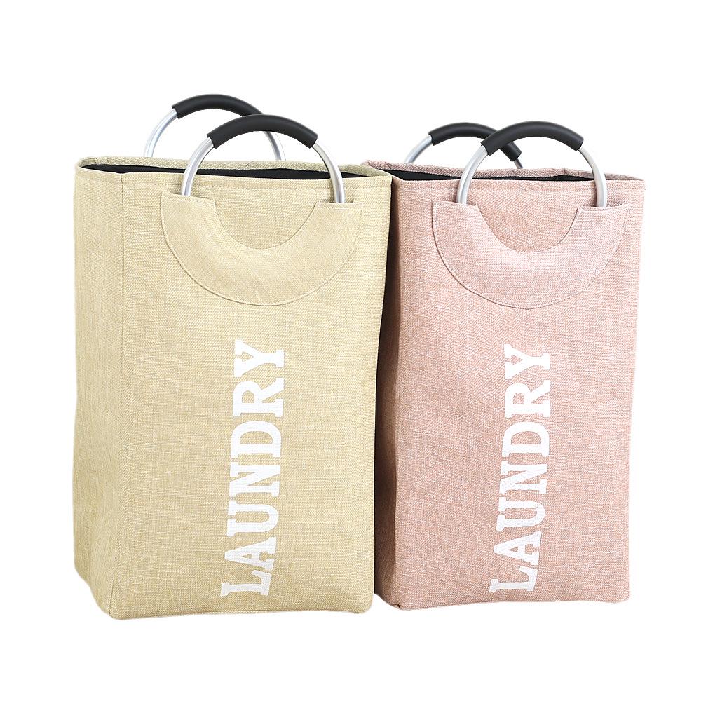 Foldable Large Capacity Cotton & Linen Laundry Basket with Thickened EVA - Ideal for Clothes, Toys, and Quilt Storage