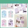 Cute And Fresh Cartoon Stationery Set Of 5 With Unique Envelopes And Sticky Notes