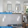 DELIPOP Modern LED Wall Sconce, 6500K Cool White Indoor Led Wall Light, 12W Bathroom Vanity All Lamp Over Mirror for Living Room Hallway Bedroom
