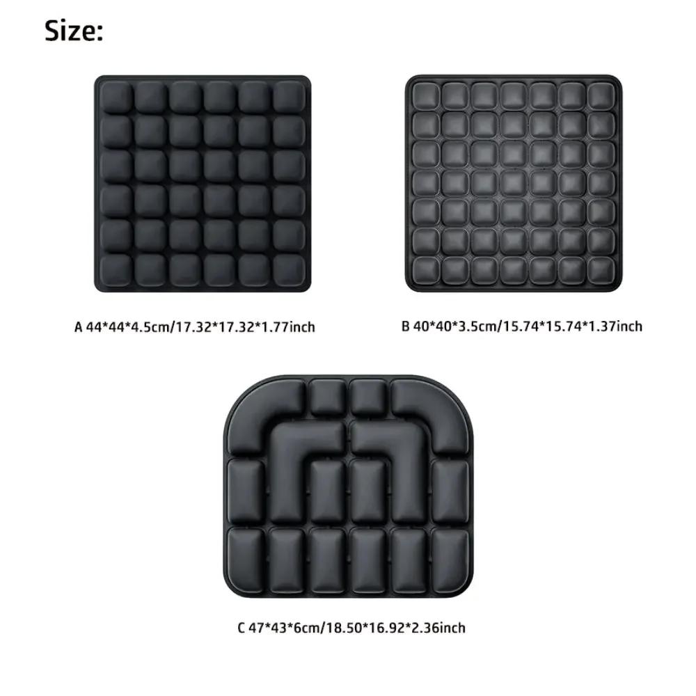 High Rebound 3D Air Cell Seat Cushion Breathable Anti-Slip Travel Cushion Portable Lightweight Inflatable Seat Cushion