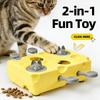 Interactive Cheese-Themed Cat Toy Dispenser
