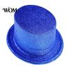 Versatile Top Hat for Birthday Celebrations Shiny Hats, Glitter Adult Kids, Colorful Magician Hat, Victorian Dress Up Christmas Sparkly Hats