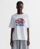 Minasu New Big Hearttrack Graphic T Shirt_White