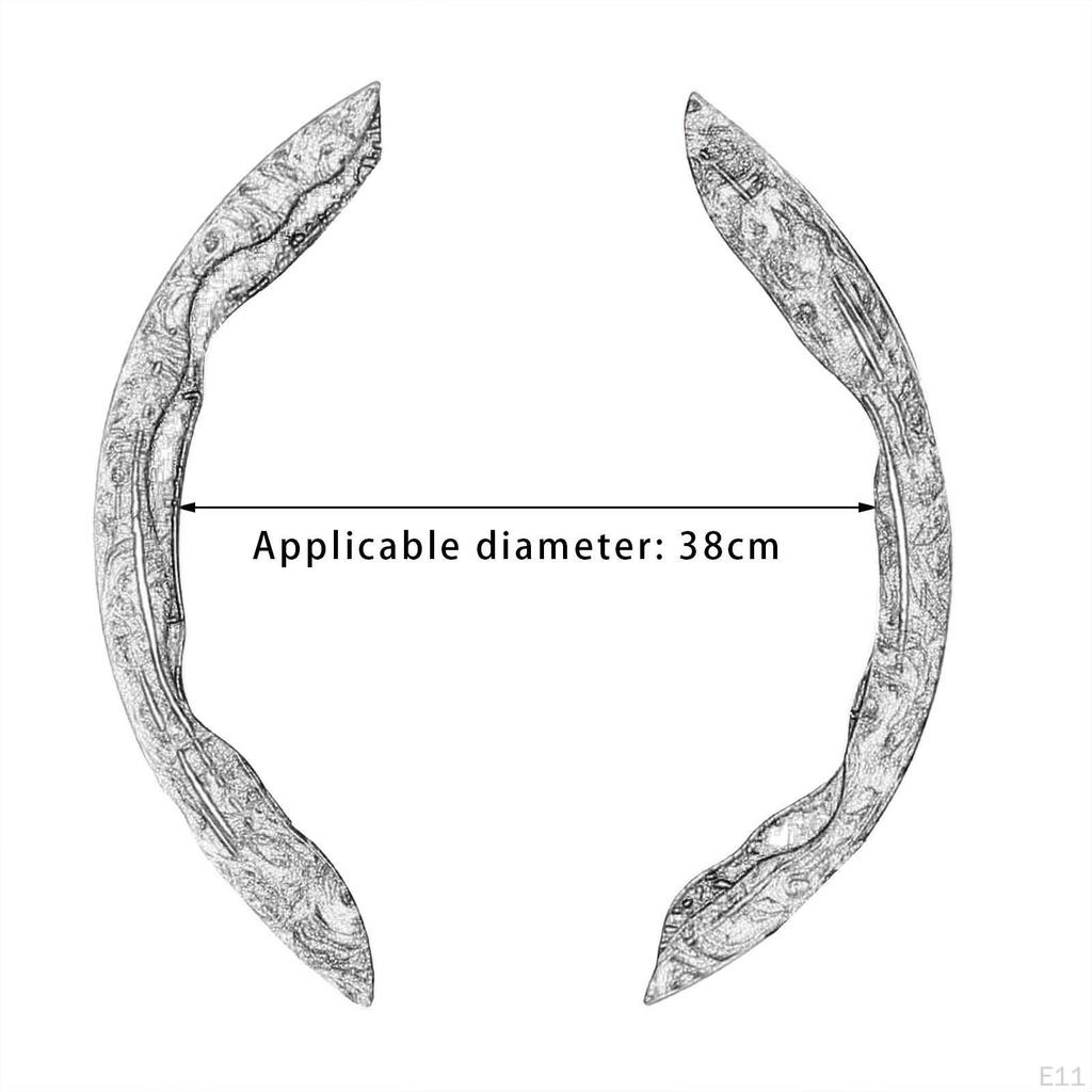 Car Steering Wheel Cover PU Leather Universal 15inch for