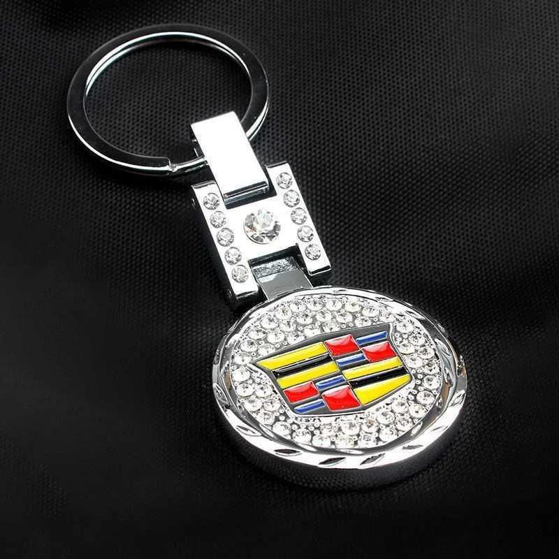 Diamant Metall Auto Schlüsselanhänger Schnalle Hülle für Cadillac Logo CTS CT6 ATS SRX STS XTS XT5 CT5 Escalade BLS Auto Schlüsselanhänger Zubehör
