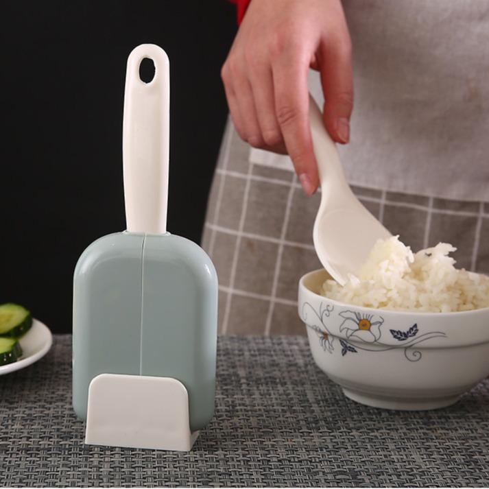 Household Rice Collection Can Stand Type Easy To Clean Dustproof Non-slip Creative Rice Spoon