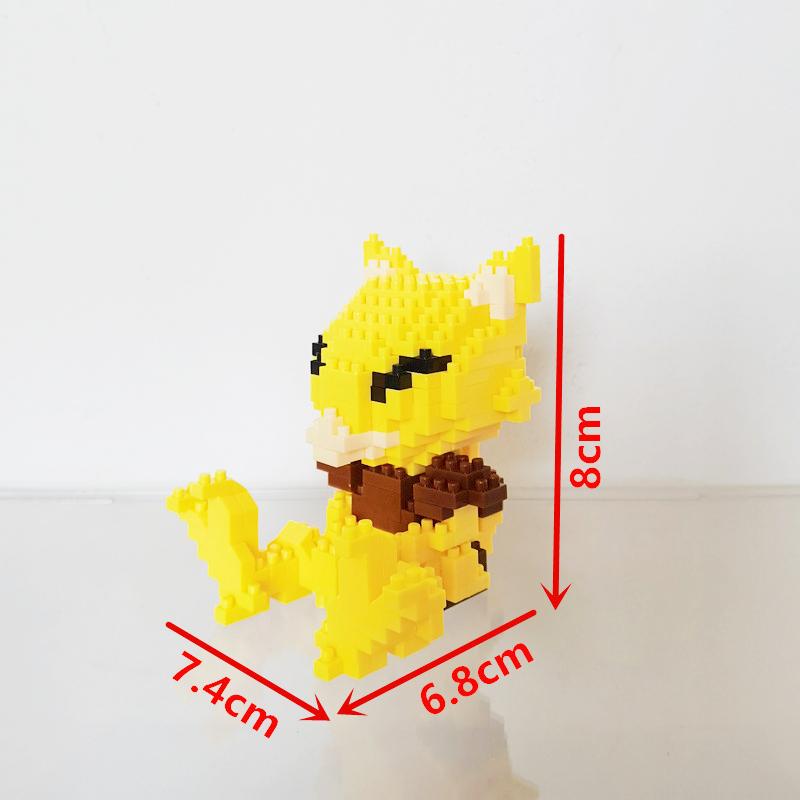 Anime Pokémon Building Blocks Assembly Anime Charizard Doll Blastoise Bulbasaur Gengar Bricks Figures Toy for Kid Gift
