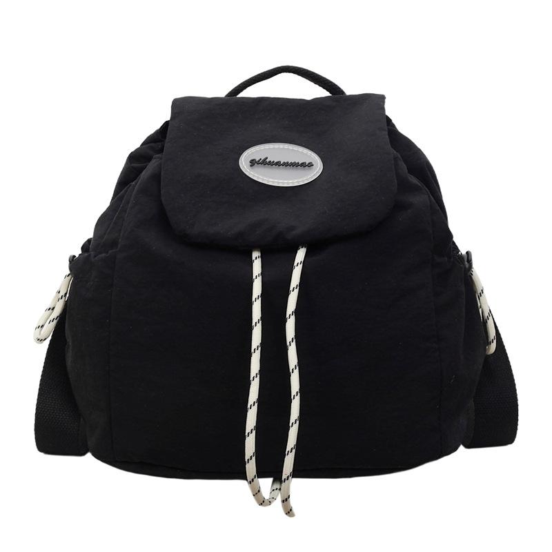 Schoolbag simple niche casual drawstring small backpack 1011 new trendy versatile girls small backpack popular bags this year