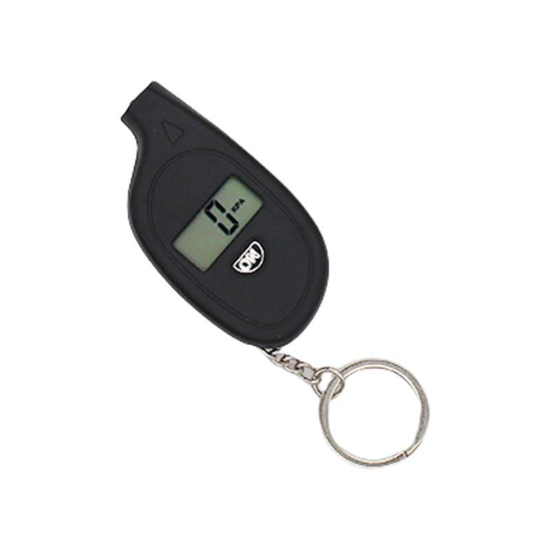 

Компактный манометр для шин, монитор давления, обеспечивает безопасное движение по дороге с удобным брелоком для регулярной проверки автомобиля чёрный