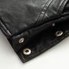 European & American Style Women's PU Leather Three-Button Jacket with Turn-Down Collar