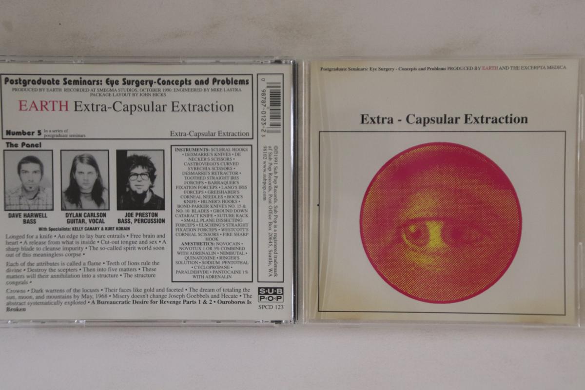 

CD EARTH - Extra-capsular Extraction SPCD123 SUB POP 2002 US Rock Used