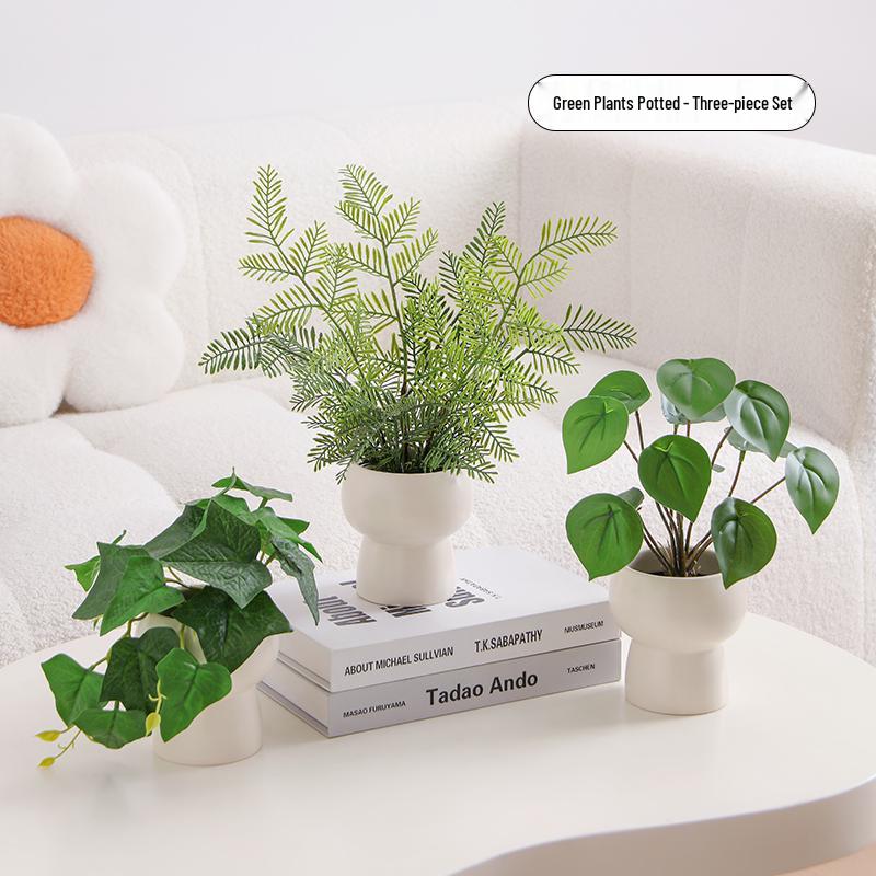 Artificial Bionic Potted Plant for Living Room Table or TV Cabinet