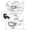 Toyota/Lexus Strålkastarfäste Fästspänne för Highlander/Prado - Del 5327112060
