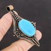 Arizona Turquoise Pendant Copper Pendant Handmade Pendant Unique Copper Jewelry Natural Gemstone Pendant Turquoise Jewelry Gift For Friend
