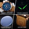 Men Quartz Watch Luxury Sports Waterproof Chronograph Luminous Date Man Wristwatch Business Leather Men's Watches Clock