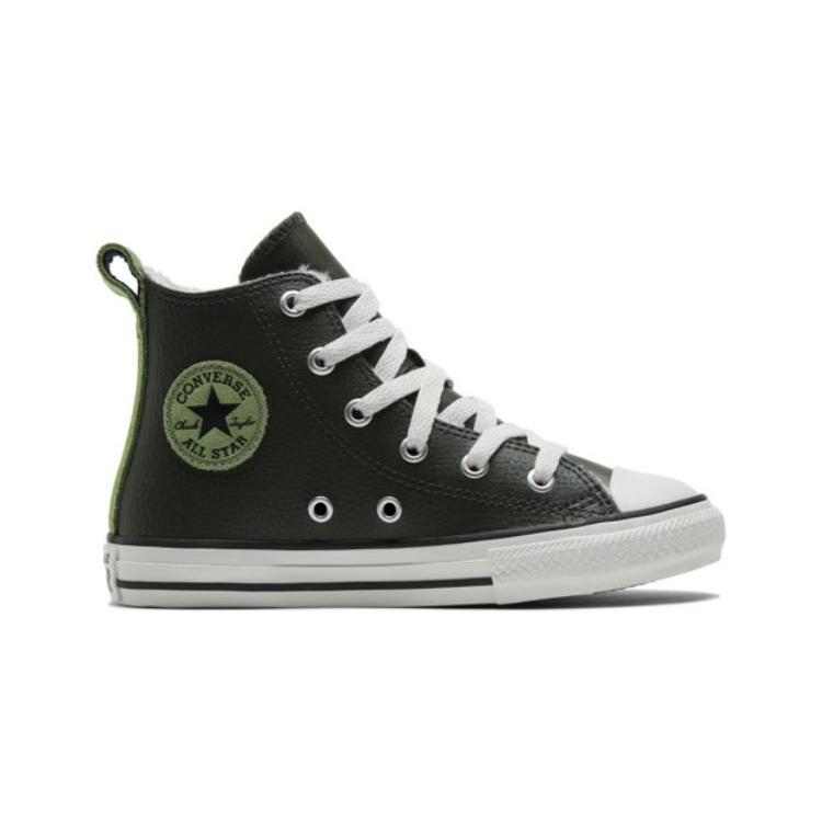 Converse Chuck Taylor All Star High top Kids Canvas Shoes Green Children Aged 3 7 Years Old A01471C