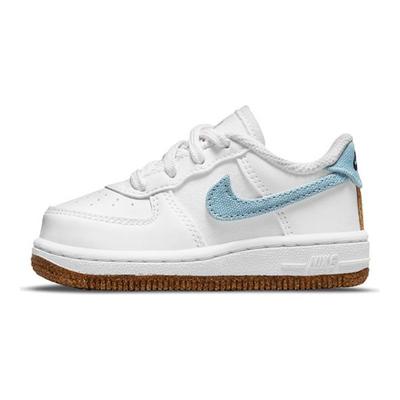 Zapatillas Air Force 1 LV8 TD Indigo para bebé, color blanco, negro y obsidiana CZ2663-100