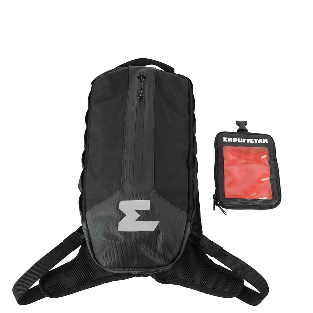 Enduristan Hurricane BACKPACK 7, a 7-liter, fully waterproof, dustproof, and sandproof backpack for off-road use.