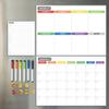 Magnetische Whiteboard Kalender (42×30cm) - Maandelijkse/Wekelijkse Planner voor Koelkast