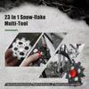23 In 1 Snow flake Multi Tool with Fidget Toys Function Snowflake Wrench Multifunction Bottle Opener Screwdriver Kit