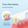 Zweierpack 3-seitige Zahnbürsten mit weichen Borsten für Erwachsene