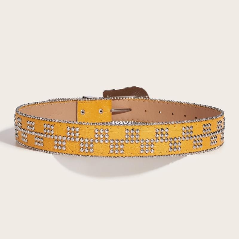 Subculture Belt  Rivet Studded Belt for Jeans Shorts Belt Women Waist Decors Pants Waist Belt Girl Waist Ornaments