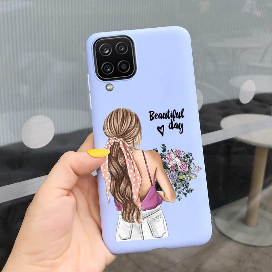For Samsung Galaxy A12 Case Samsung A42 5G Lovely Heart Cover Back Fundas For Samsung A 12 SM-A125F SM-A426B A 42 5G Phone Cases