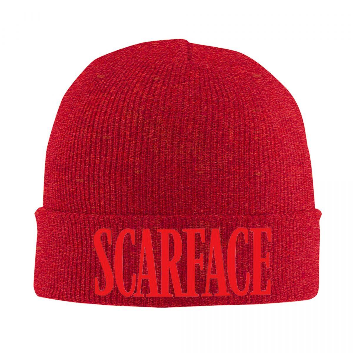 

Scarface Logo Warm Knitted Cap Hip Hop Bonnet Hat Autumn Winter Outdoor Beanies Hats for Unisex Women Adult One Size