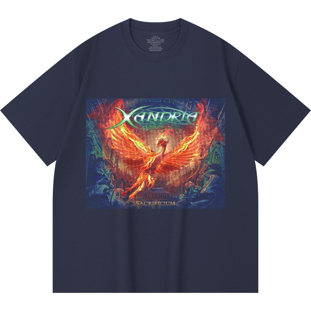 230 Gsm 100% Cotton Heavy Metal T-Shirt  Rock Band Popular Music Print Unisex Heavy Cotton T Shirt