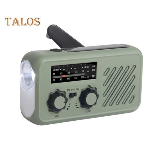 

Аварийное радио с фонариком, многофункциональное, компактное, портативное, сигнальное устройство SOS, диапазон AM/FM, перезаряжаемое радио с ручкой армия зеленый