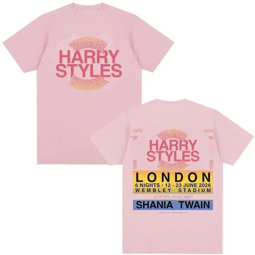 Harry Styles Together 2026 Tour Graphic TShirt Mens Fashion Short Sleeve Tee Unisex High Quality Cotton Fashion TShirt