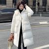 Thickened and lengthened down cotton clothes for women's winter new big pockets fashion warm jacket tide