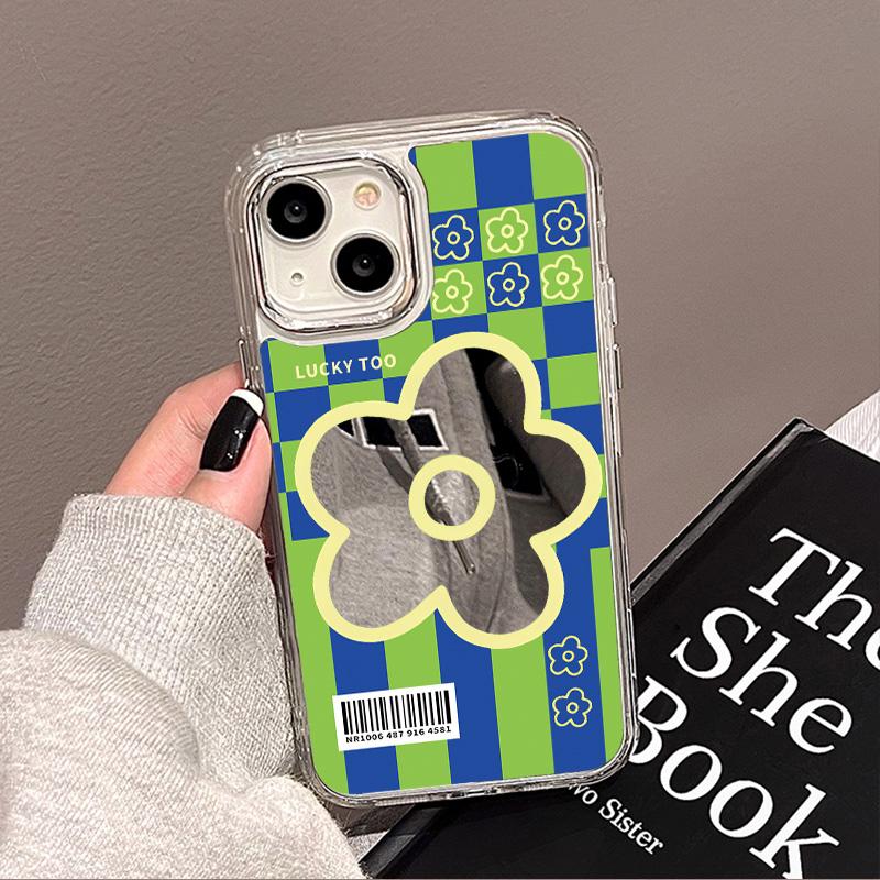 

Роскошный чехол-зеркало для макияжа для iPhone 15 11 13 16 Pro Max 14 12 16 Plus XR X XS 16promax 15promax Flower Cover Funda Coque For iPhone 16