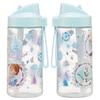 Skater Straw Bottle, 500ml Spout-Shaped Plastic Water Bottle, Clear, for Kids, Disney Frozen Design, PSTB5-A