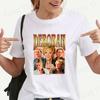 Deborah Vance Buchstabendruck Damen Herren Sommer Kurzarm T-Shirts Rundhals Lässig Sommer