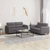VidaXL Sofa Set with 2 Pcs Cushions, Sofas with Armrests and Backrest, Furniture Set, Living Room Furniture, 3202364