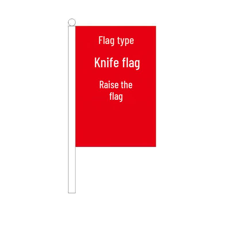 Outdoor Red Banner Flags (10-Pack)