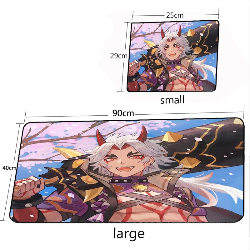 Hot Sale MousePad Genshin Impact Gamer Carpet Rug Arataki Itto Mousepads Keyboard XXL Gaming Accessories DeskMat Large Mouse Pad