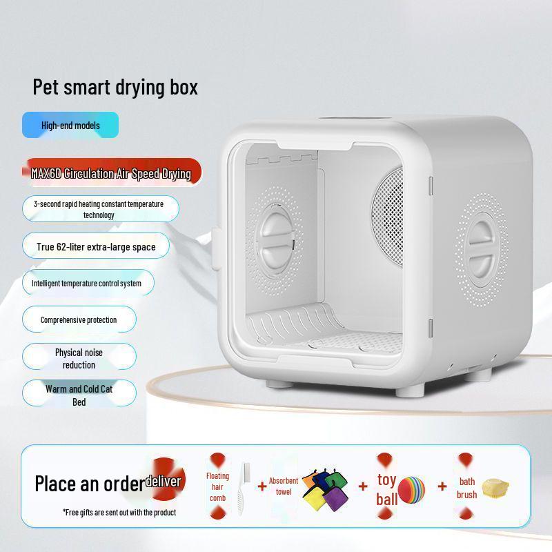 Automatic Pet Dryer: Silent Cat & Dog Bathing and Hair Drying Box