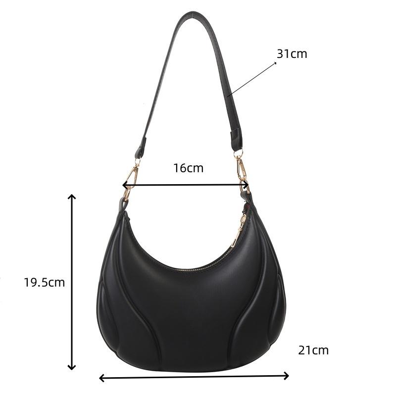 FASHION High Quality Leather Shoulder Bags For Women Simple Crossbody Handbag Retro Solid Color Saddle Bag Ladies Bolsas Para Mujeres