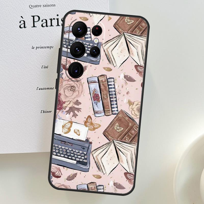 

Library Bookish Case For Samsung Galaxy S26 Ultra S25 S24 S23 S22 S21 S10 Plus S20 FE S25 Ultra Phone Cover Galaxy S22 Plus
