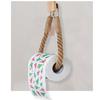 Tissue Roll Holder Rustic Design No Drilling Required Simple Installation Jute Rope Roll Holder Paper Organizer