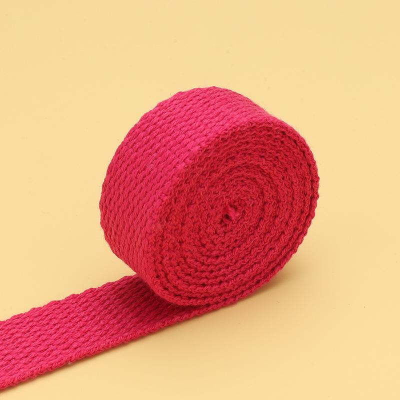 20-50mm 2mm Thick Cotton Webbing Tapes Canvas Webbings Ribbon for Sewing Clothing Belt DIY Bags Strap Band Accessories 10Meters