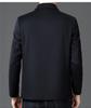 Hengyuanxiang 2025 Men's High-End Cashmere Wool Coat - Autumn/Winter Business Casual Suit for Young/Middle-Aged Men