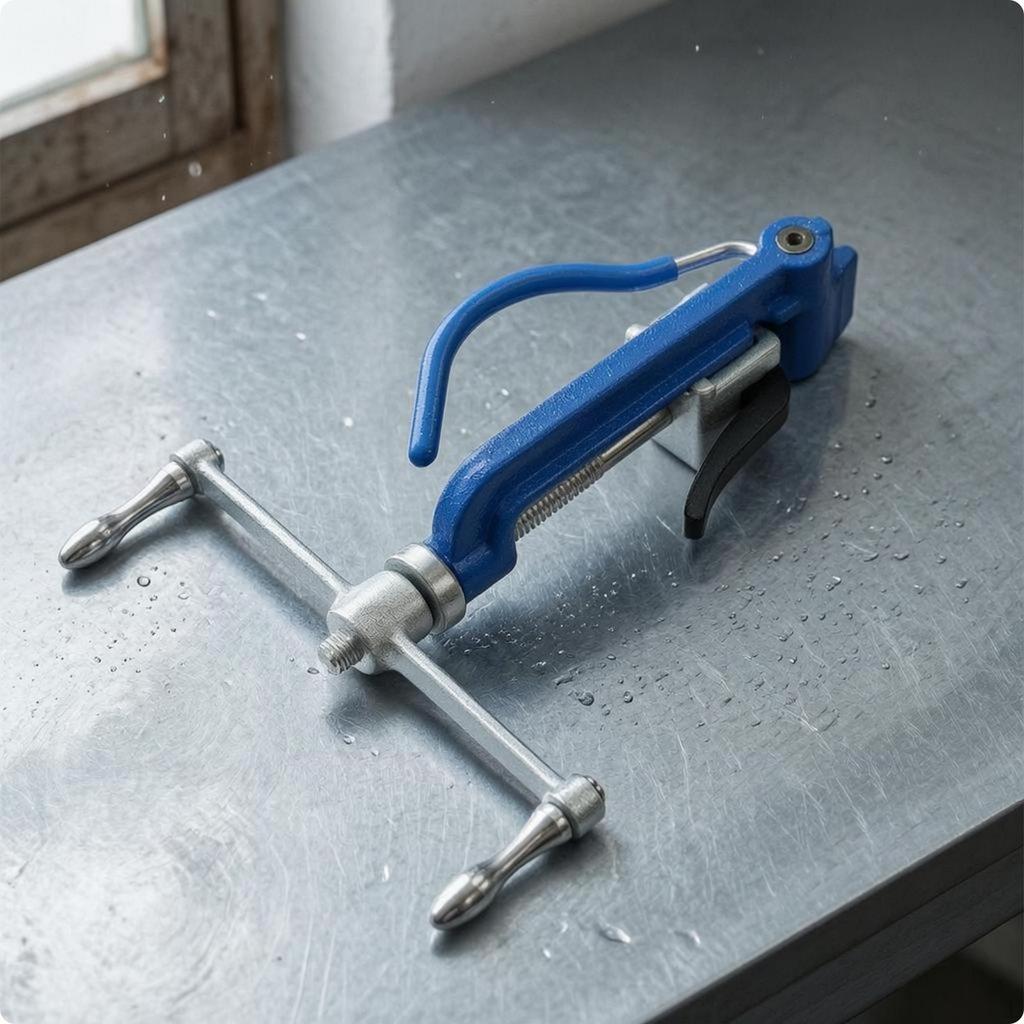 Screw Strapping Tool Threaded Mechanism Tie Band Tensioner HandOperated Manual Tightening
