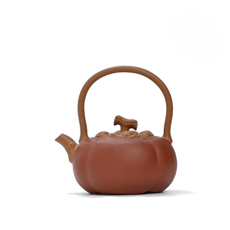 

190ml Yixing Purple Clay Teapots Handmade Lifting Handle Pot Raw Ore Section Powder Slurry Mud Kettle Chinese Zisha Tea Set Gift